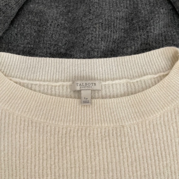 Women’s Talbots Multi Color Sweater Size P. L Made In Jordan Soft Warm Cozy - Picture 5 of 6